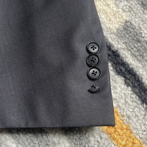 Isaia Aquaspider 160’s Charcoal Jacket - Picture 11 of 12